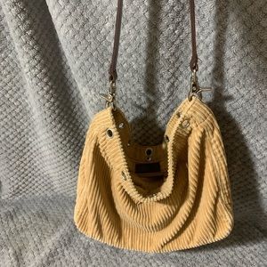 Banana republic tan rubbed purse